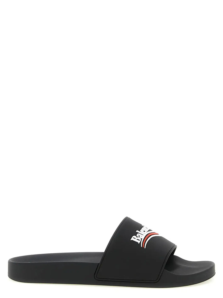 Balenciaga Black Plastic Slides