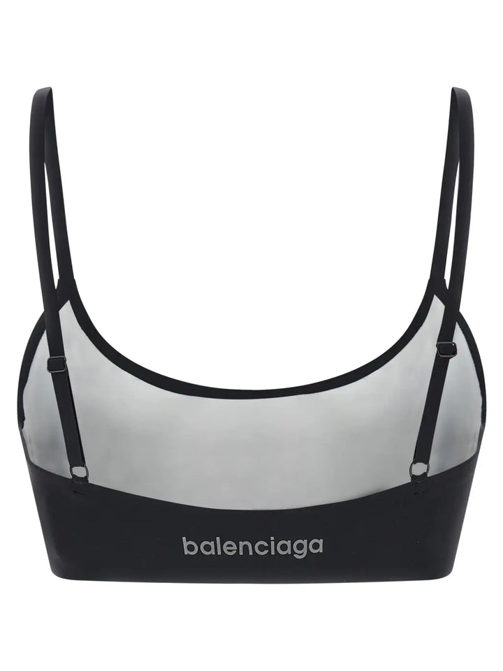 Balenciaga Black Polyamide Sport Bra