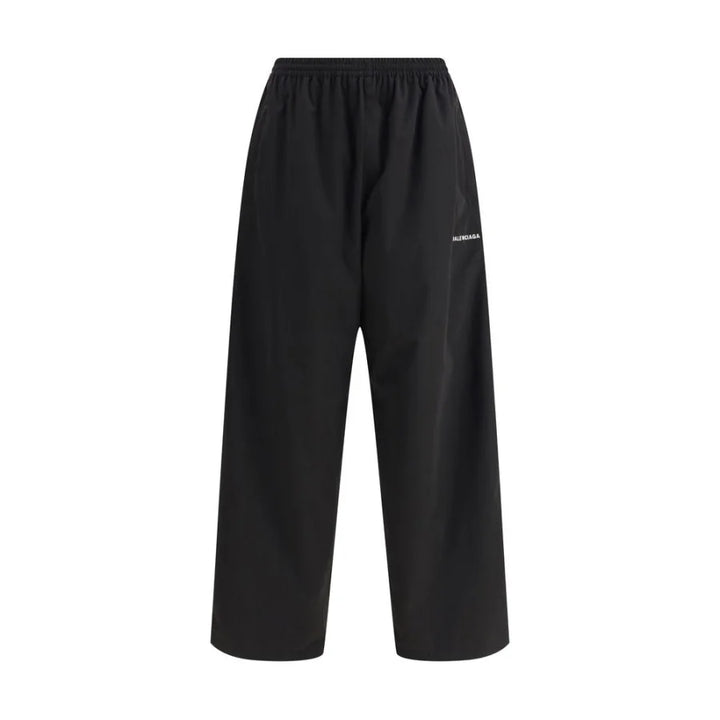 Balenciaga Black Polyester Casual Pants