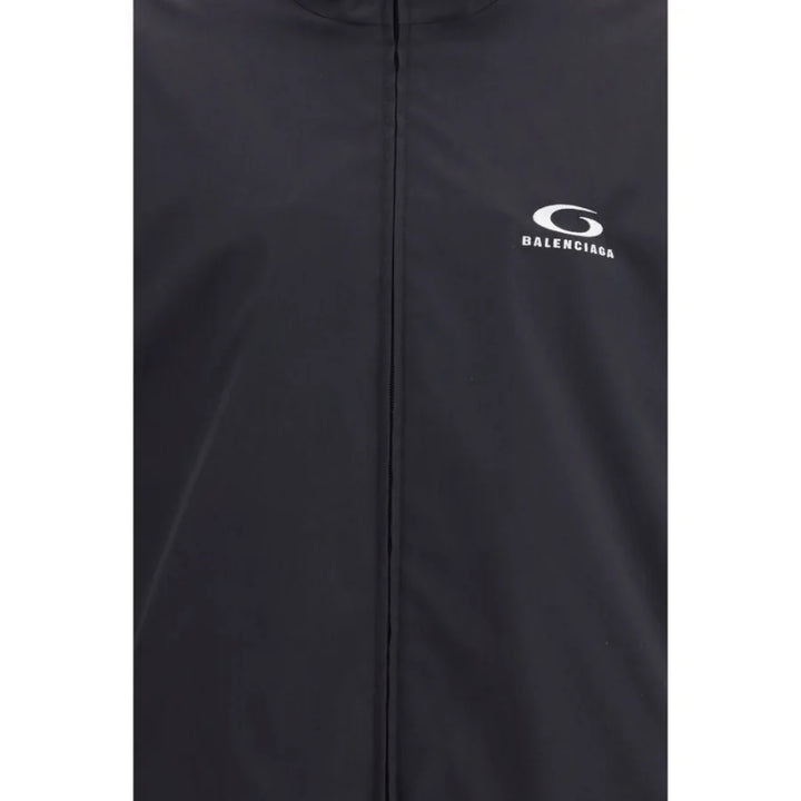 Balenciaga Black Polyester Shell Jacket