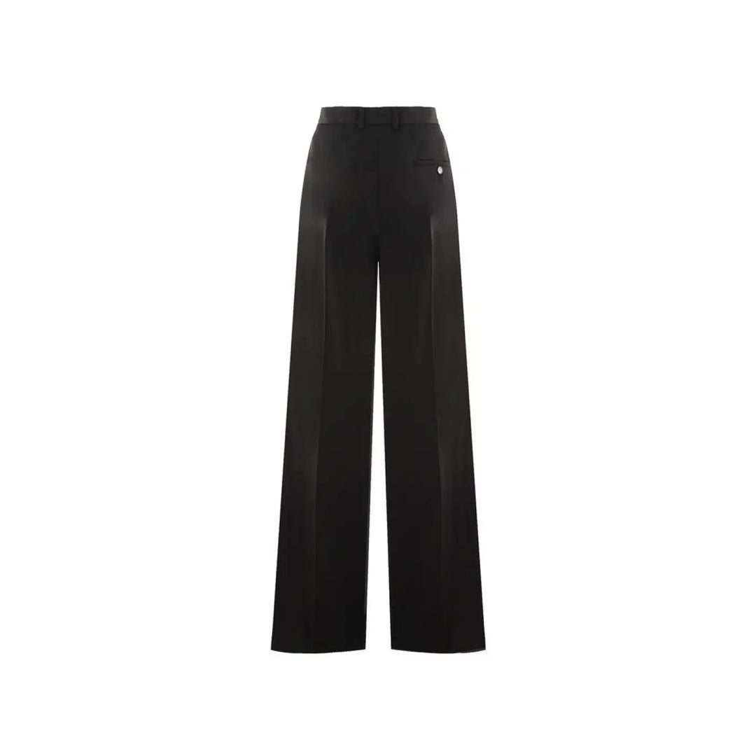 Balenciaga Black Wool Flared Pants