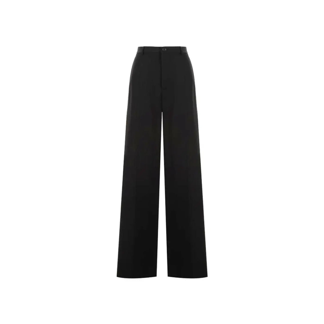 Balenciaga Black Wool Flared Pants