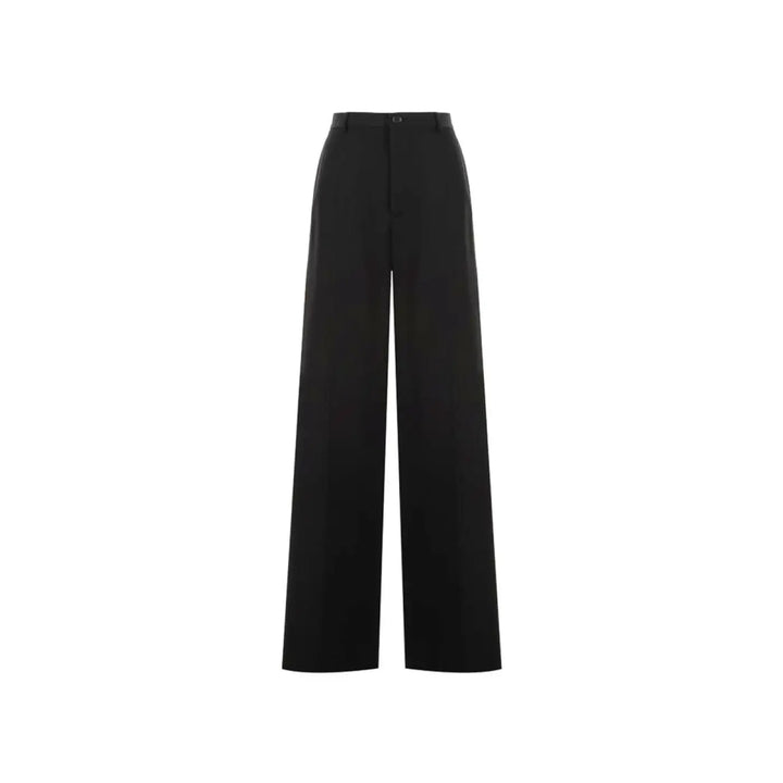 Balenciaga Black Wool Flared Pants