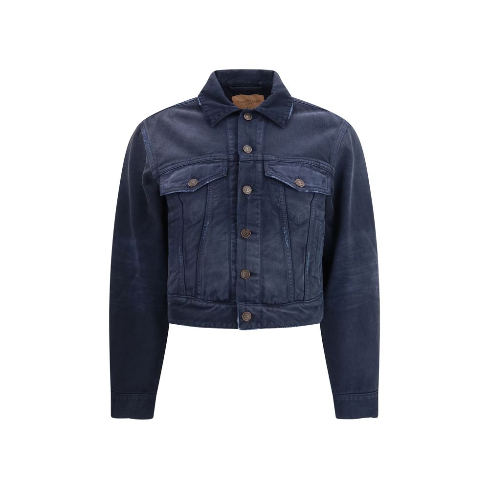 Balenciaga Coats &amp; Jackets - Blue Cotton Denim Jacket