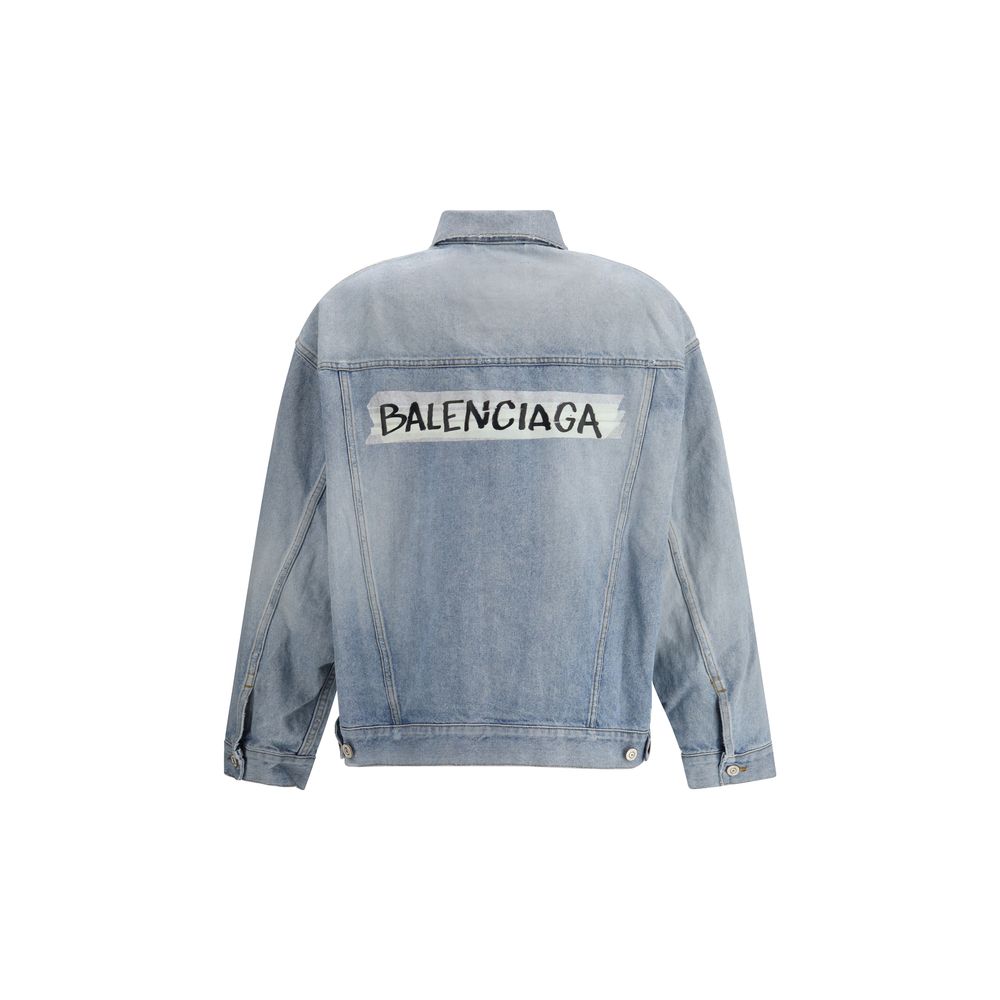 Balenciaga Trucker Jackets - Blue Cotton Denim Jacket