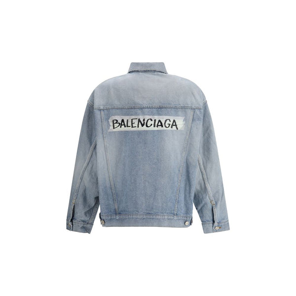 Balenciaga Trucker Jackets - Blue Cotton Denim Jacket