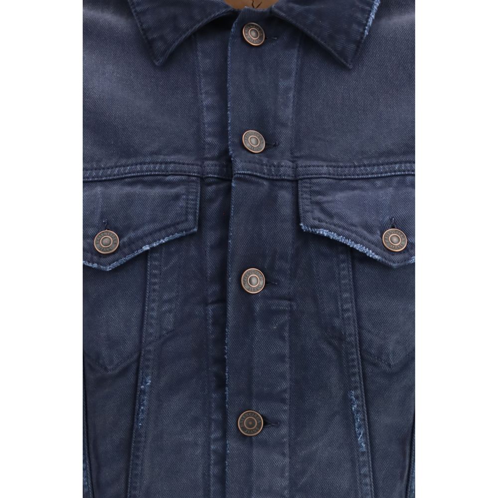 Balenciaga Coats &amp; Jackets - Blue Cotton Denim Jacket
