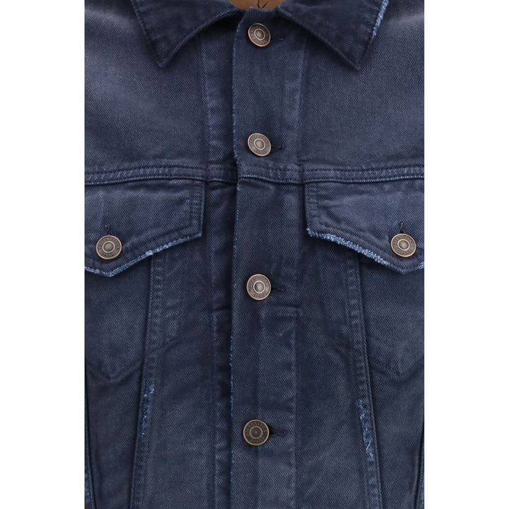 Balenciaga Coats &amp; Jackets - Blue Cotton Denim Jacket