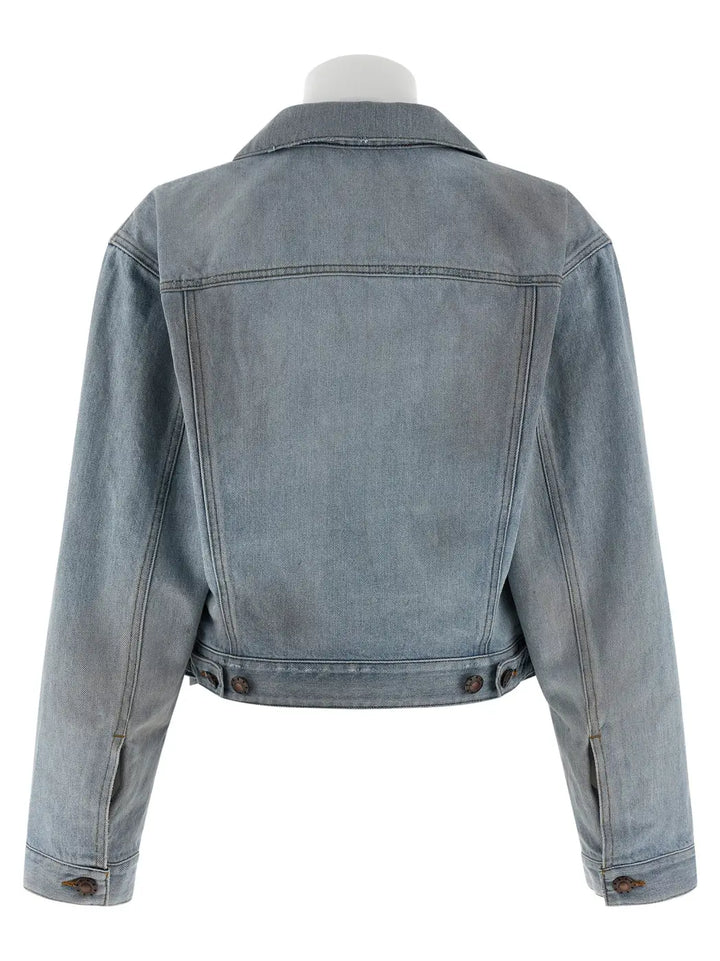 Balenciaga Blue Cotton Denim Jacket