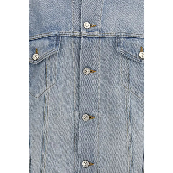 Balenciaga Blue Cotton Denim Jacket
