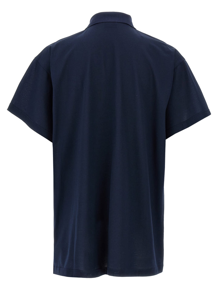 Balenciaga Blue Cotton Polo Shirt