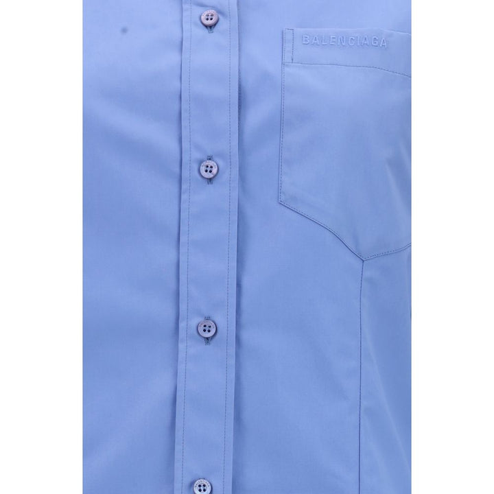 Balenciaga Shirts - Blue Cotton Shirt