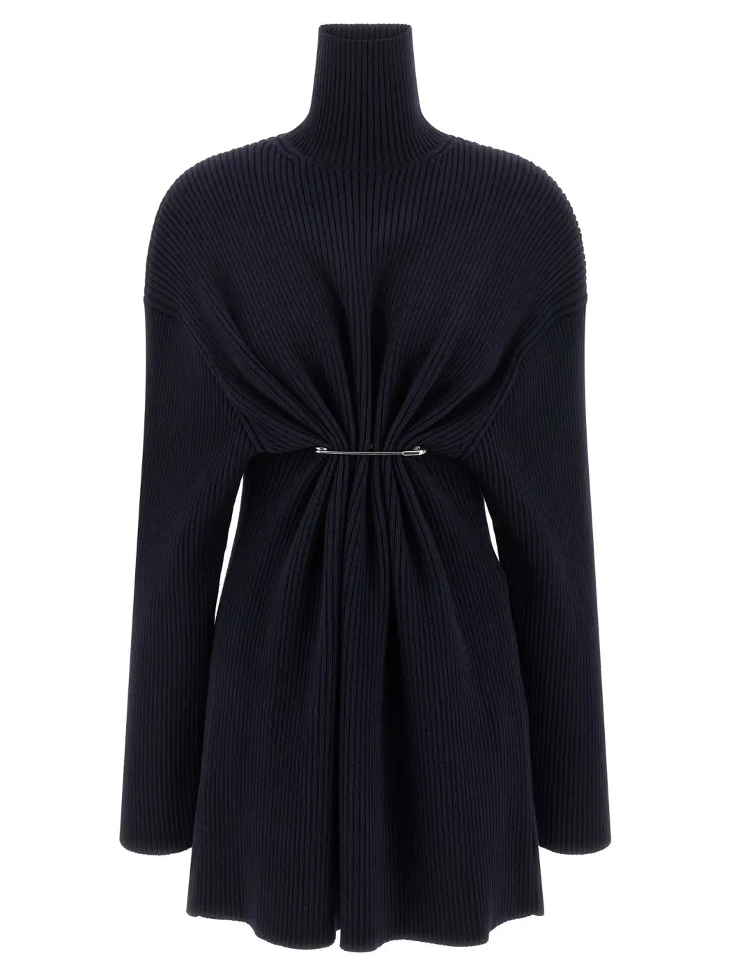 Balenciaga Blue Wool Short Dress