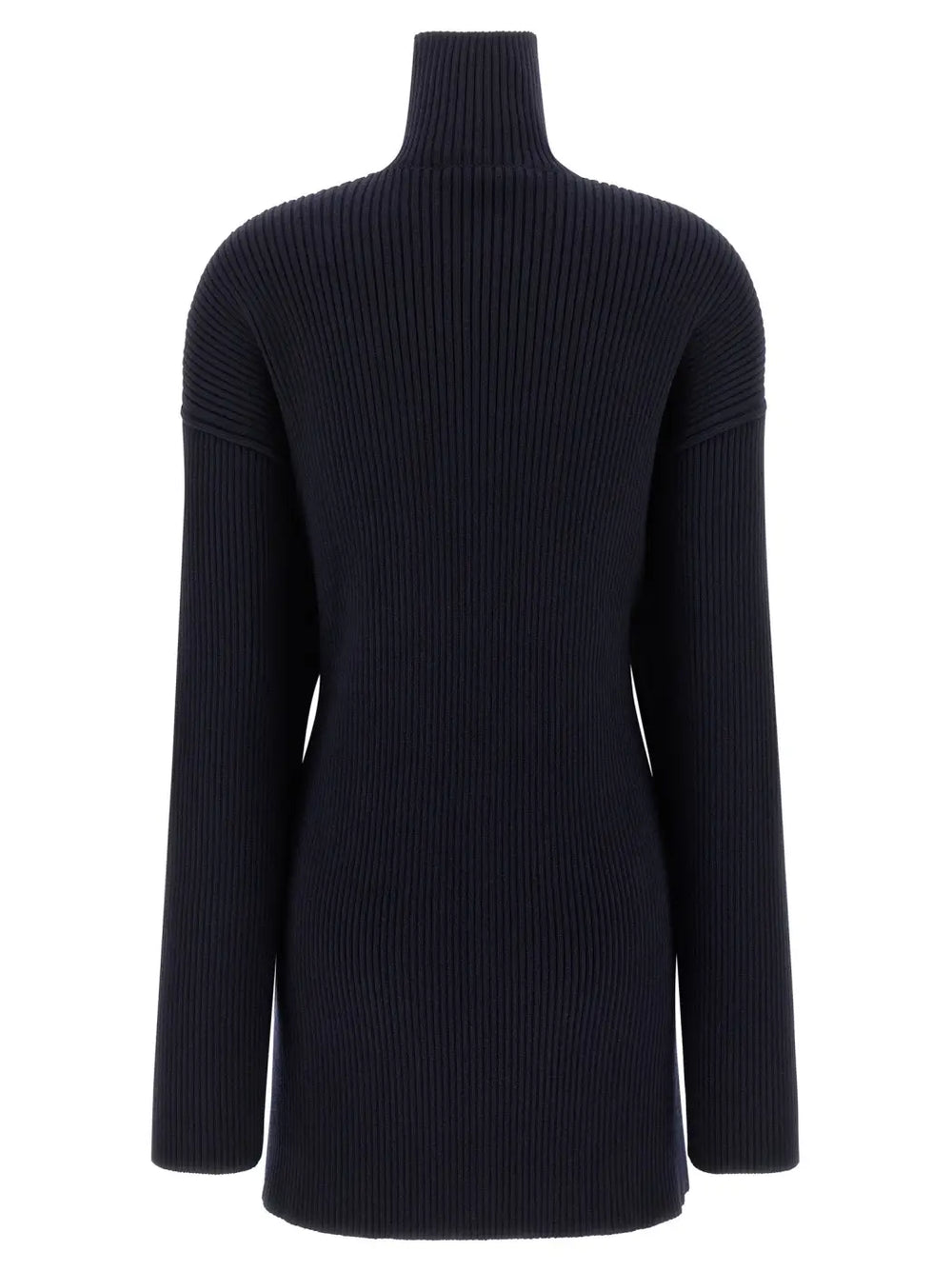 Balenciaga Blue Wool Short Dress