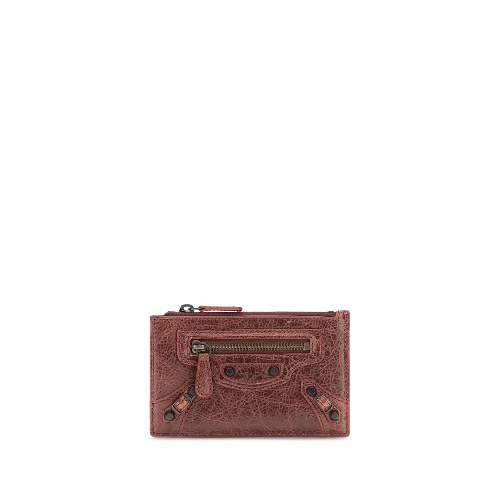 Balenciaga Bordeaux Lamb Ovis Aries Wallet
