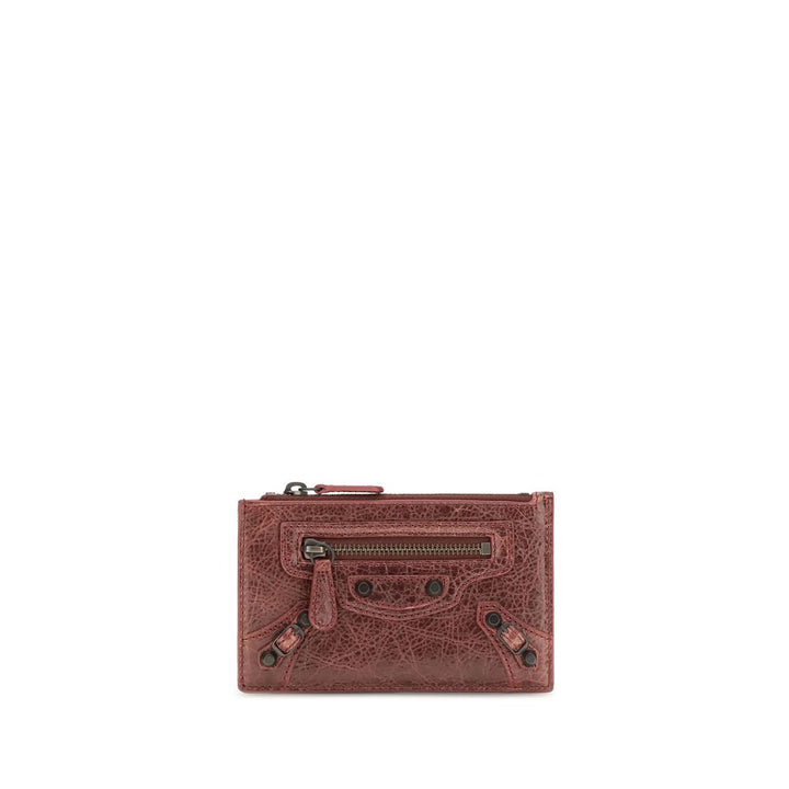 Balenciaga Bordeaux Lamb Ovis Aries Wallet