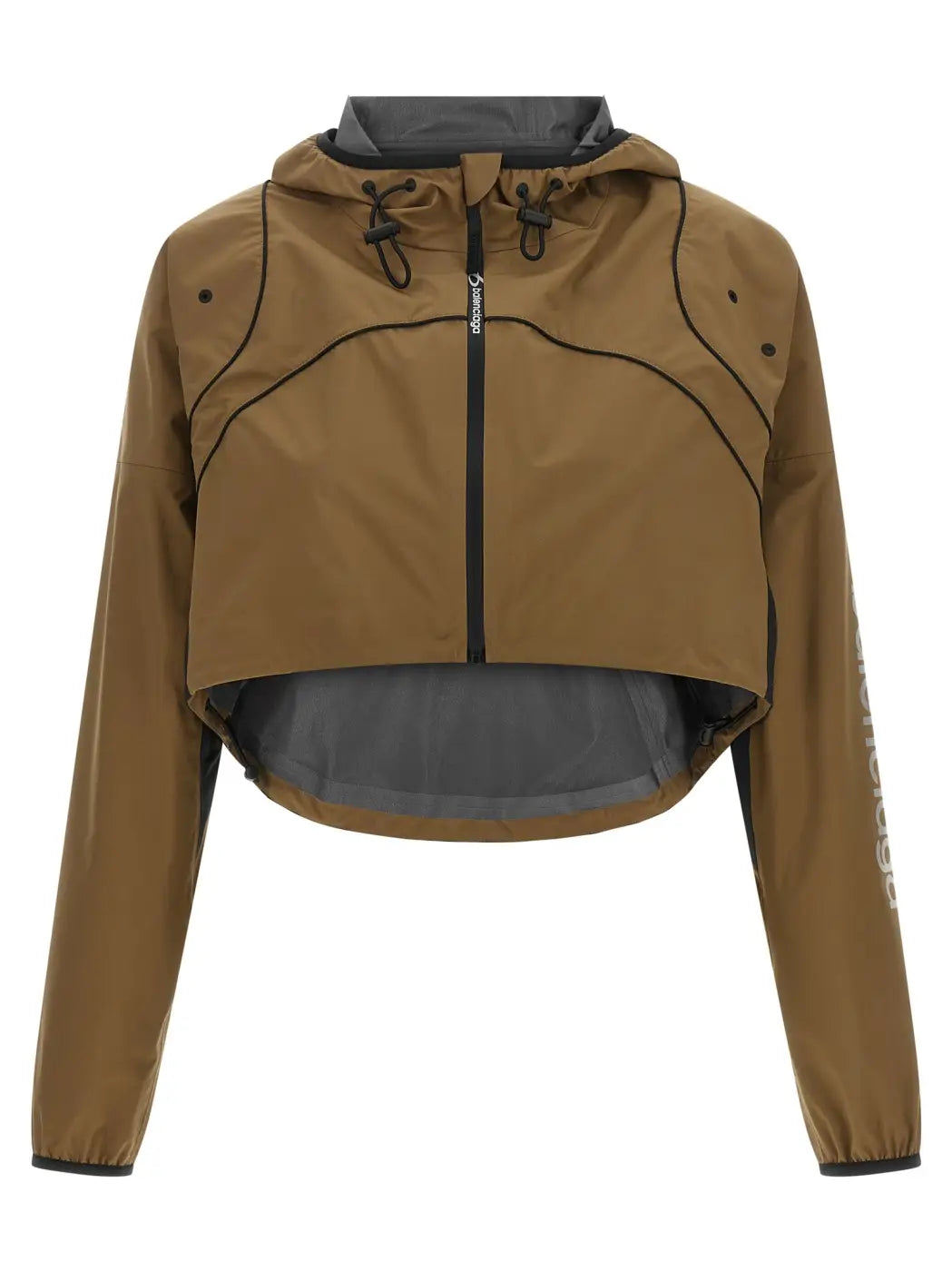 Balenciaga Brown Polyester Shell Jacket