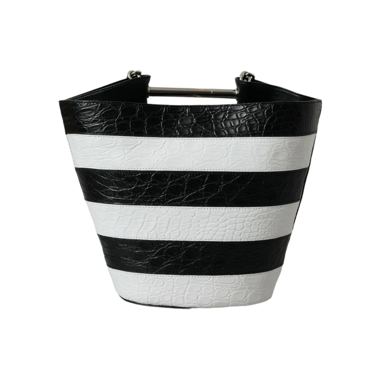 Balenciaga Crocodile Leather Maxi Bucket Bag Glamour