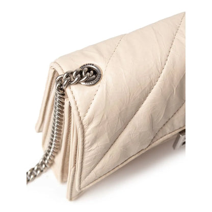 Balenciaga Crush Beige Bag Quilted Leather Luxury Statement