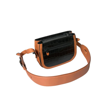 BALENCIAGA Exotic Crocodile Skin Leather Shoulder Camera Bag Balenciaga