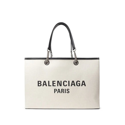 Balenciaga Gray Cotton Tote Bag Stylish Sale Item