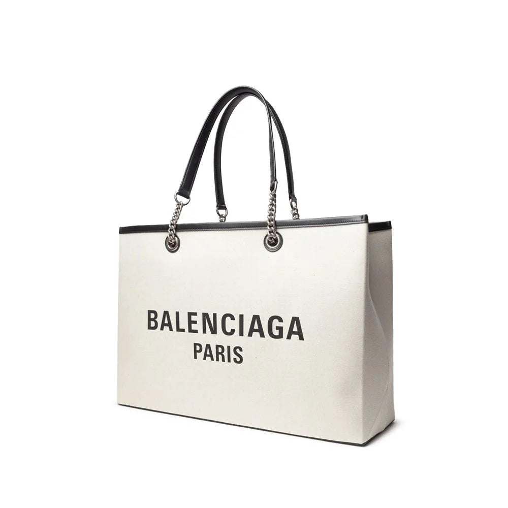 Balenciaga Gray Cotton Tote Bag Stylish Sale Item