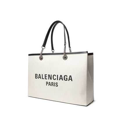 Balenciaga Gray Cotton Tote Bag Stylish Sale Item