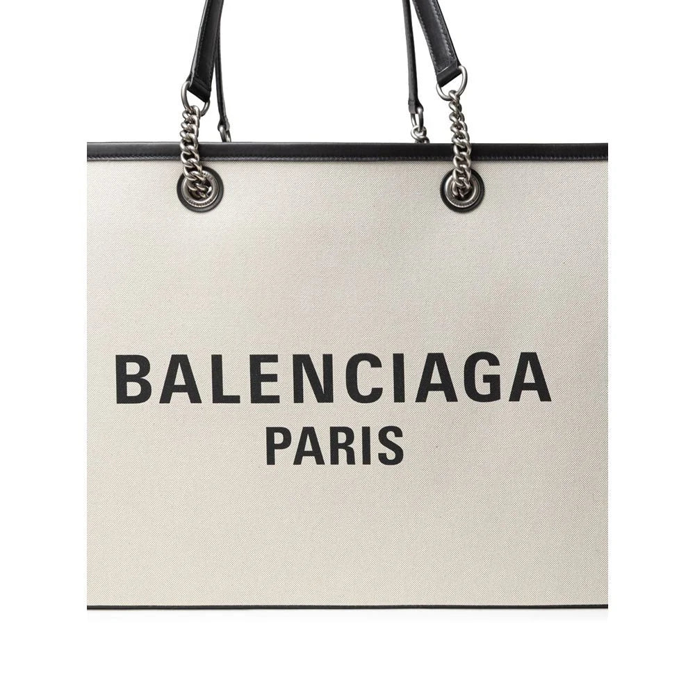 Balenciaga Gray Cotton Tote Bag Stylish Sale Item