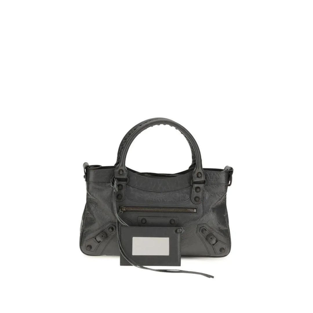 Balenciaga Gray Lamb Ovis Aries Shoulder Bag