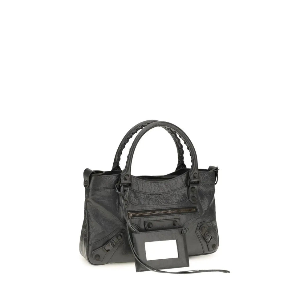 Balenciaga Gray Lamb Ovis Aries Shoulder Bag