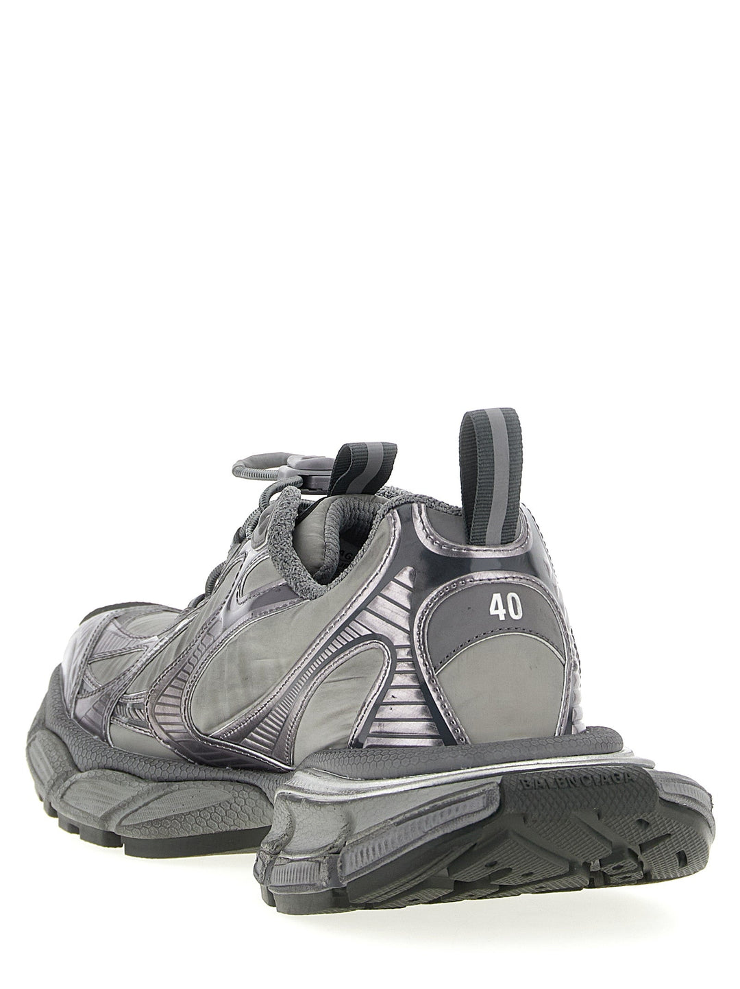 Balenciaga Gray Polyester Athletic Sneakers