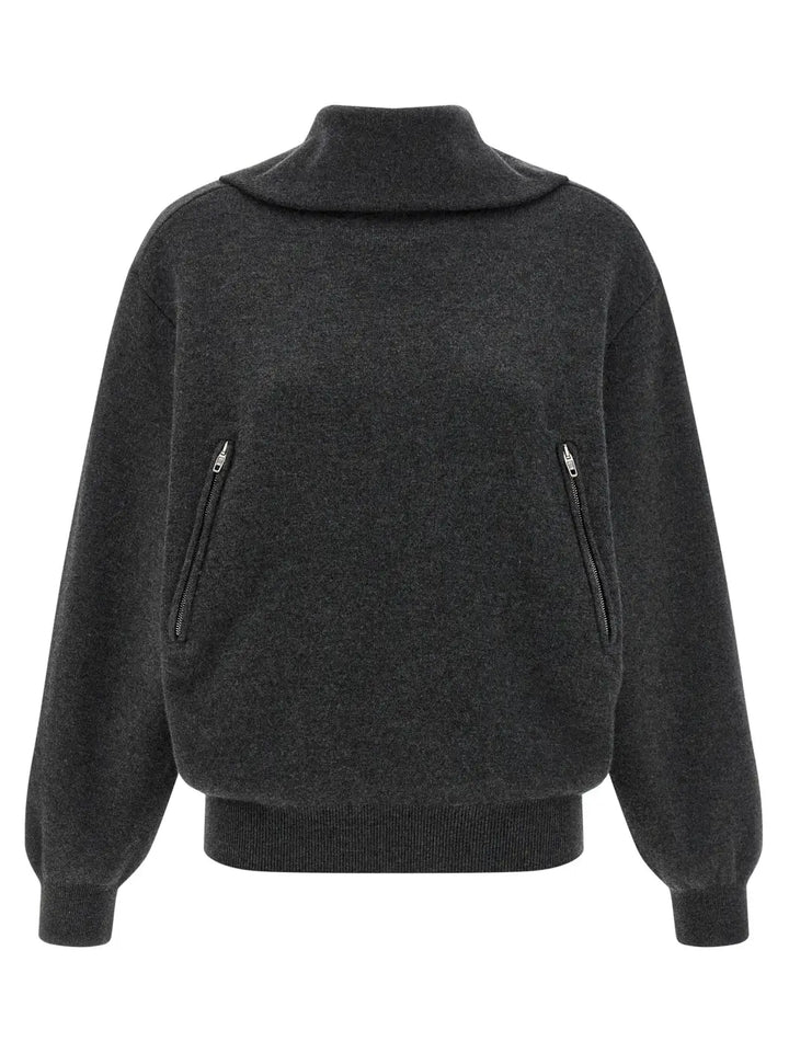 Women’s Balenciaga Gray Wool Cardigan