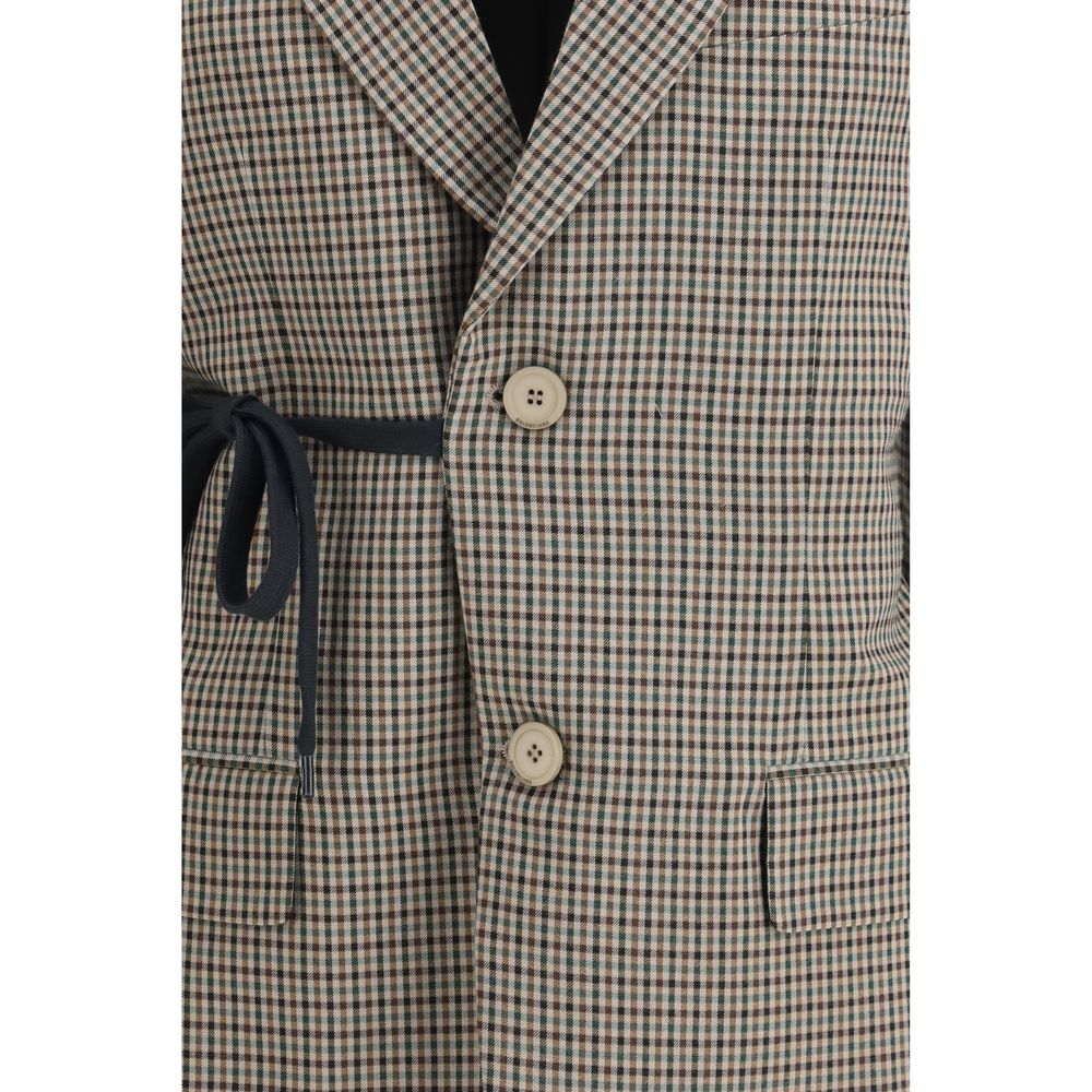 Balenciaga Coats &amp; Jackets - Multicolor Lyocell Coat