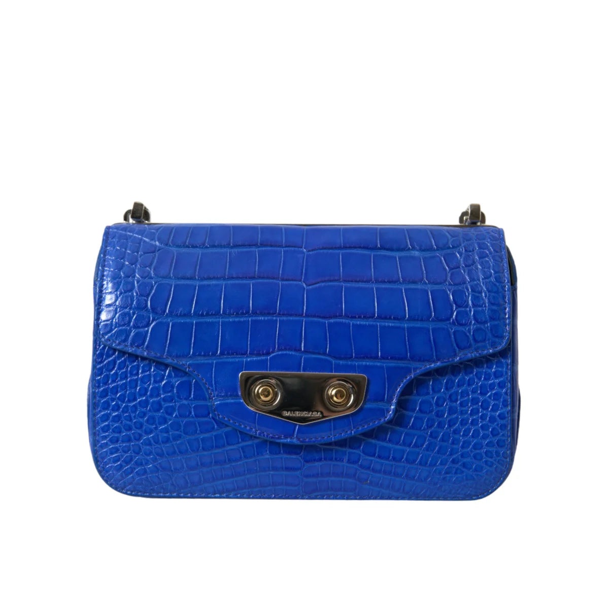 BALENCIAGA Neo Classic Alligator Skin Leather Mini Shoulder Bag Balenciaga