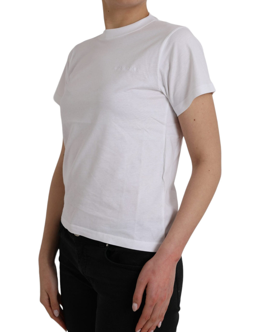 Balenciaga - White Cotton Crew Neck Short Sleeves T-shirt