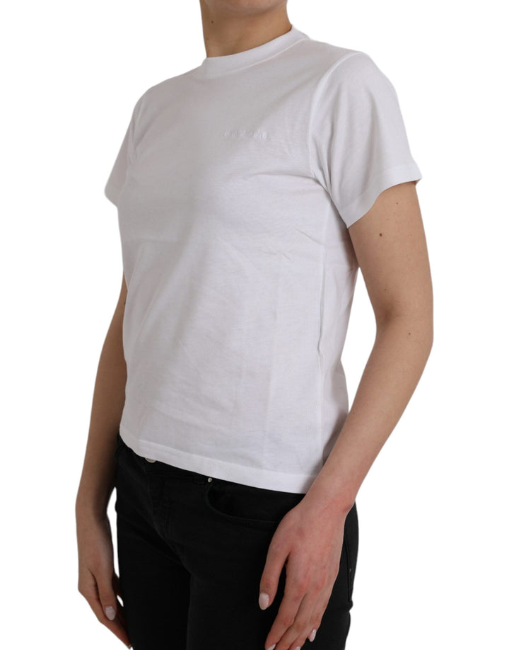 Balenciaga - White Cotton Crew Neck Short Sleeves T-shirt