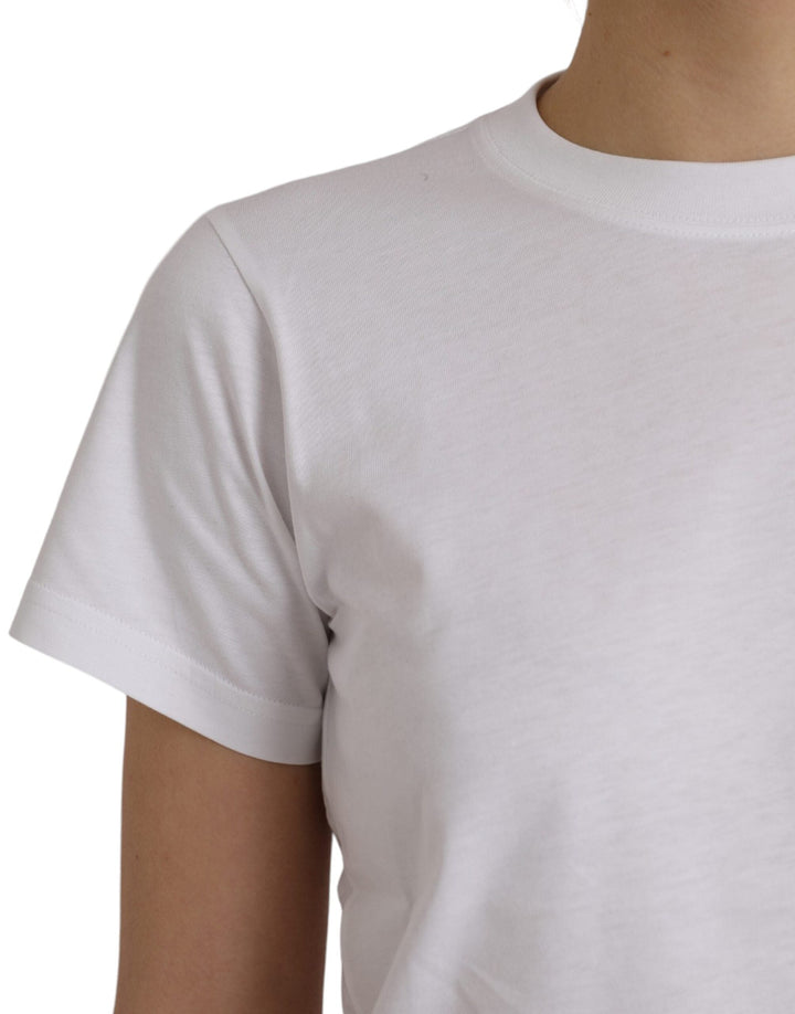 Balenciaga - White Cotton Crew Neck Short Sleeves T-shirt