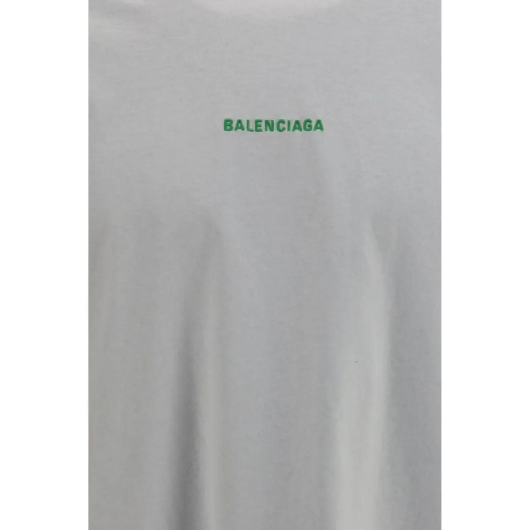 Balenciaga White Cotton Long Sleeve T-shirt