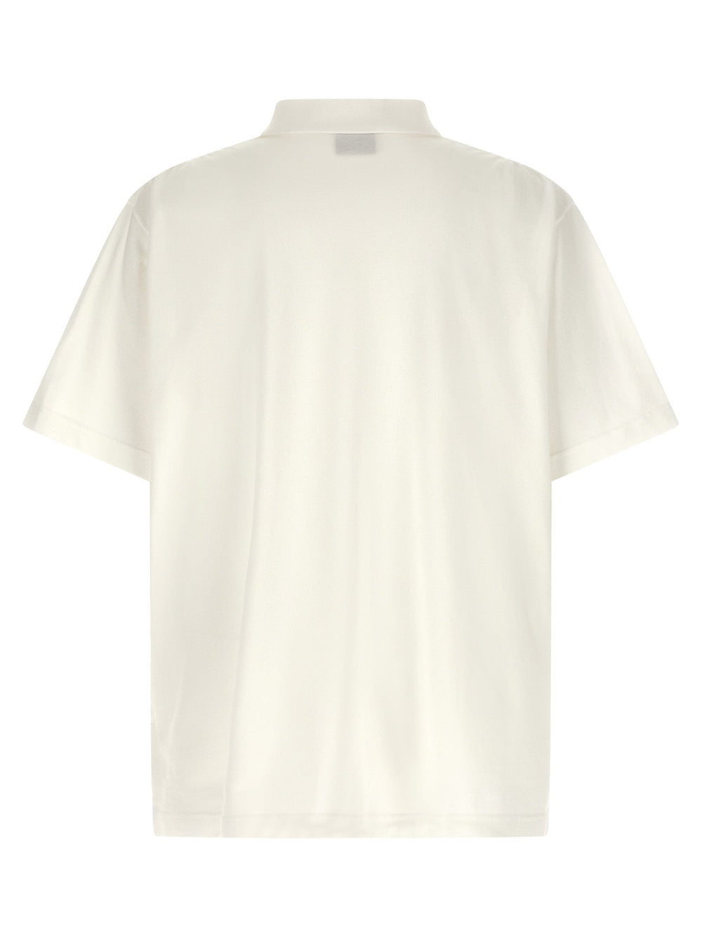 Balenciaga White Cotton Polo Shirt