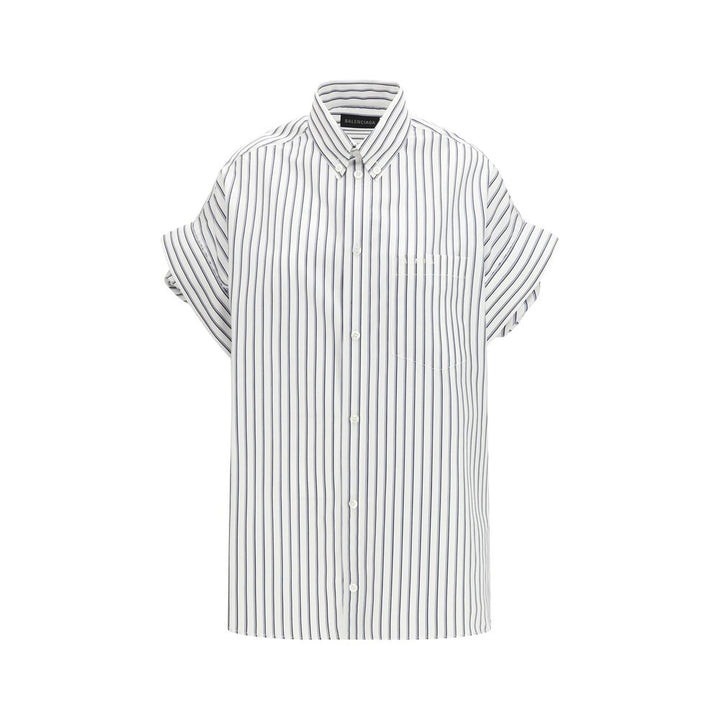 Balenciaga Shirts - White Cotton Shortsleeve Shirt