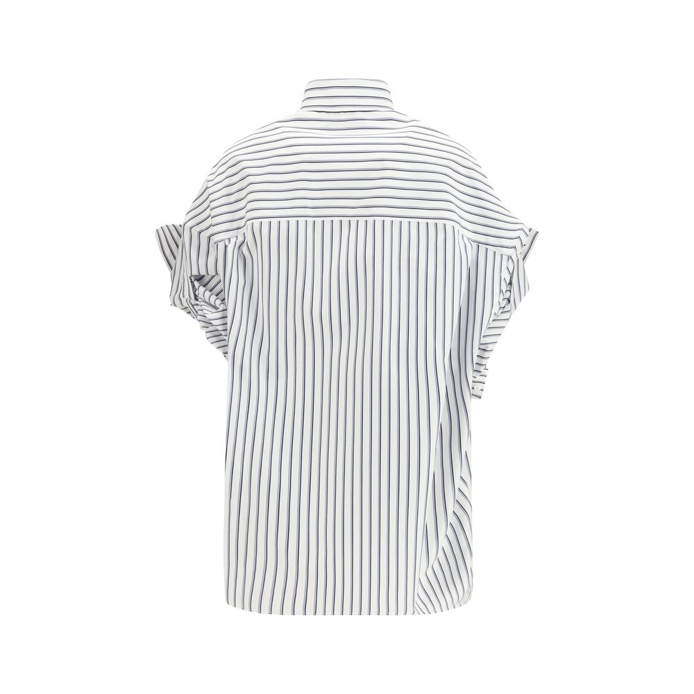 Balenciaga Shirts - White Cotton Shortsleeve Shirt