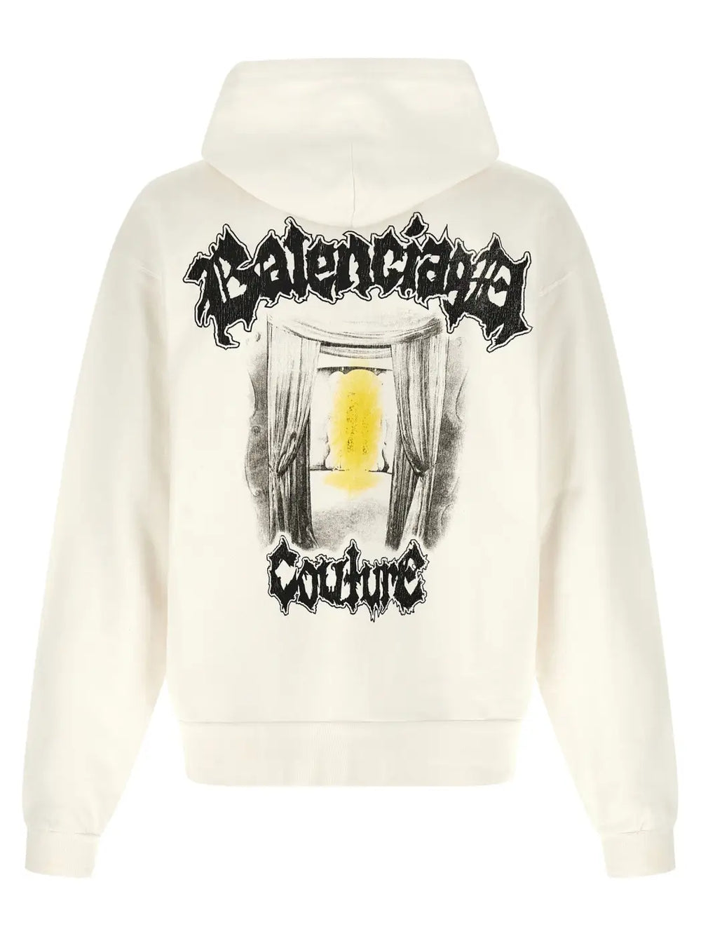 Balenciaga White Cotton Sweatshirt