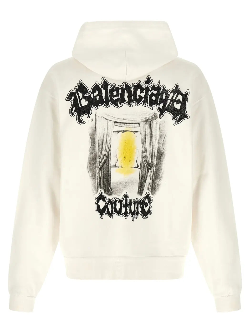 Balenciaga White Cotton Sweatshirt