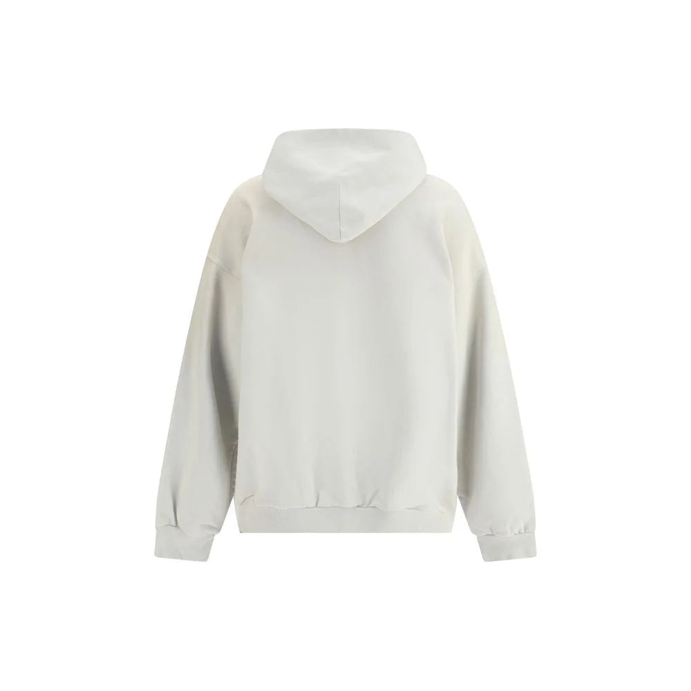 Balenciaga White Cotton Sweatshirt