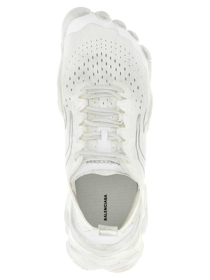 Balenciaga White Polyester Athletic Sneakers