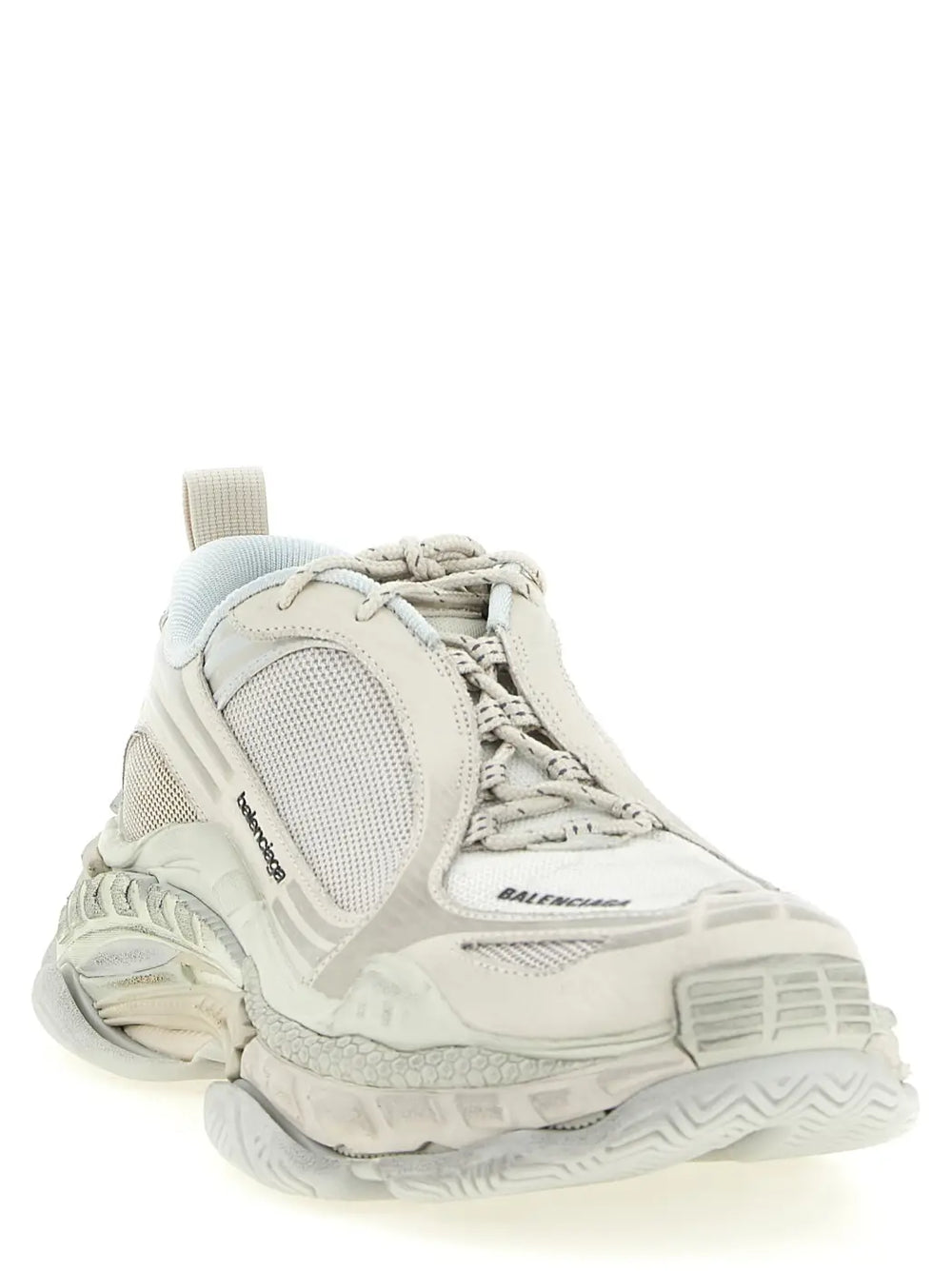 Balenciaga White Polyethylene Athletic Sneakers
