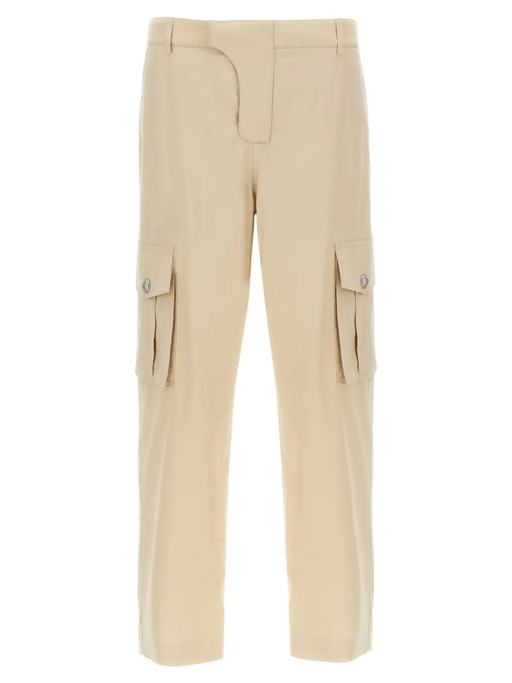 Balmain Beige Cotton Cargo Pants