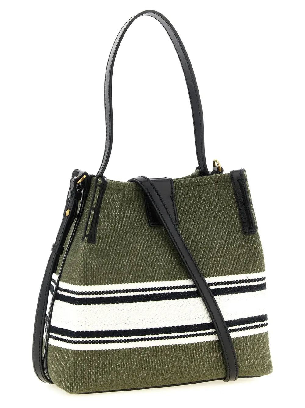 Balmain Bicolor Cotton Handbag