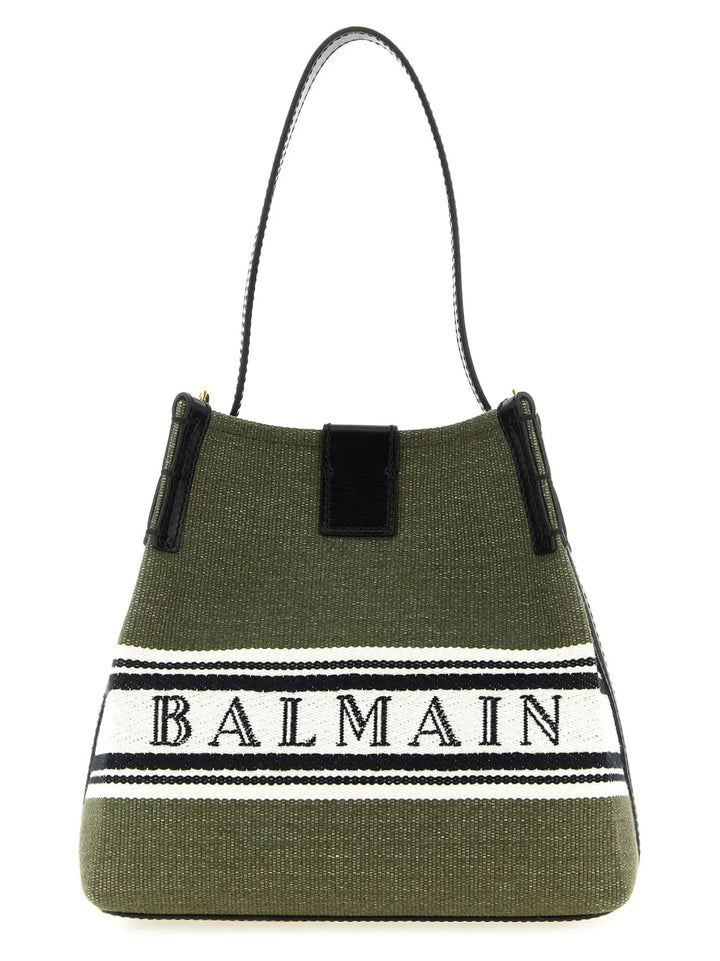 Balmain Bicolor Cotton Handbag