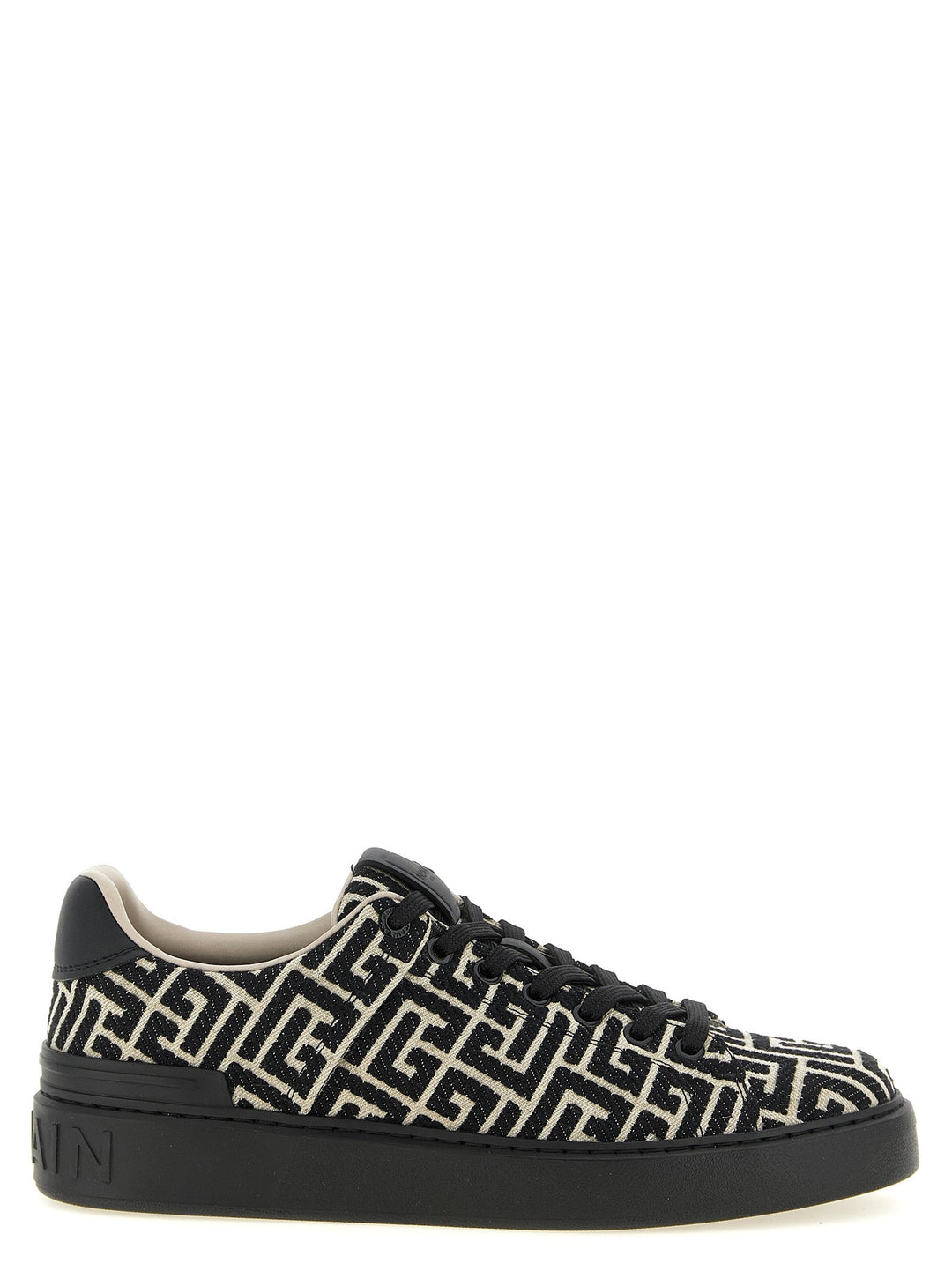 Balmain Bicolor Cotton Low Top Sneakers